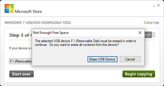 windows usb den format atma